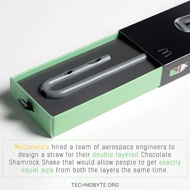 amazing fact about McDonalds - The McDonald's Straw - Redesigned and re-engineered by aerospace and robotics engineers
