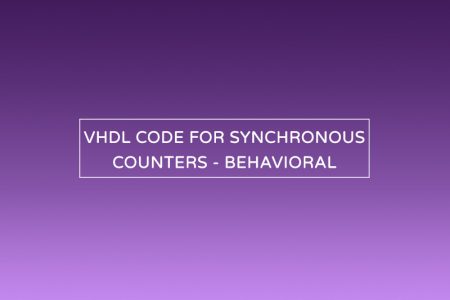 VHDL code for synchronous counters: Up, down, up-down (Behavioral)