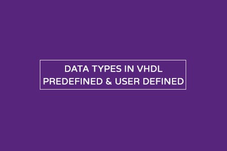 Data Types in VHDL