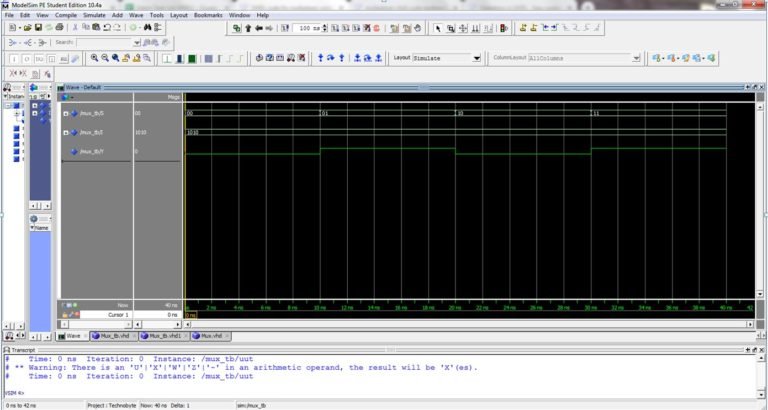 VHDL code for multiplexer using behavioral method - full code and ...