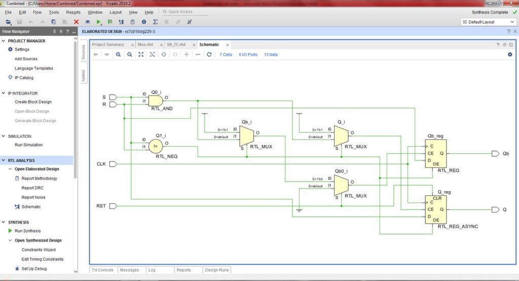 VHDL code for flip-flops using behavioral method - full code