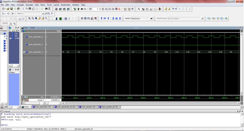 VHDL code for synchronous counters: Up, down, up-down (Behavioral)
